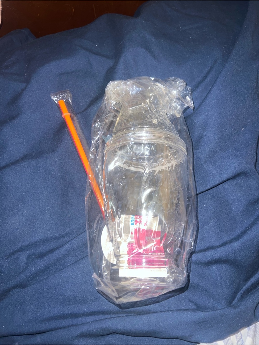 Dunkin eagle cup with straw